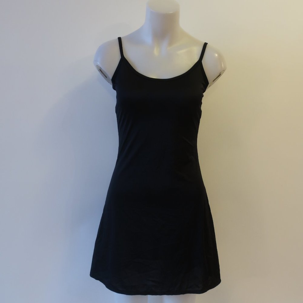 WOMENS COLLETTE DINNIGAN BLACK STRAPPY SLIP DRESS M *